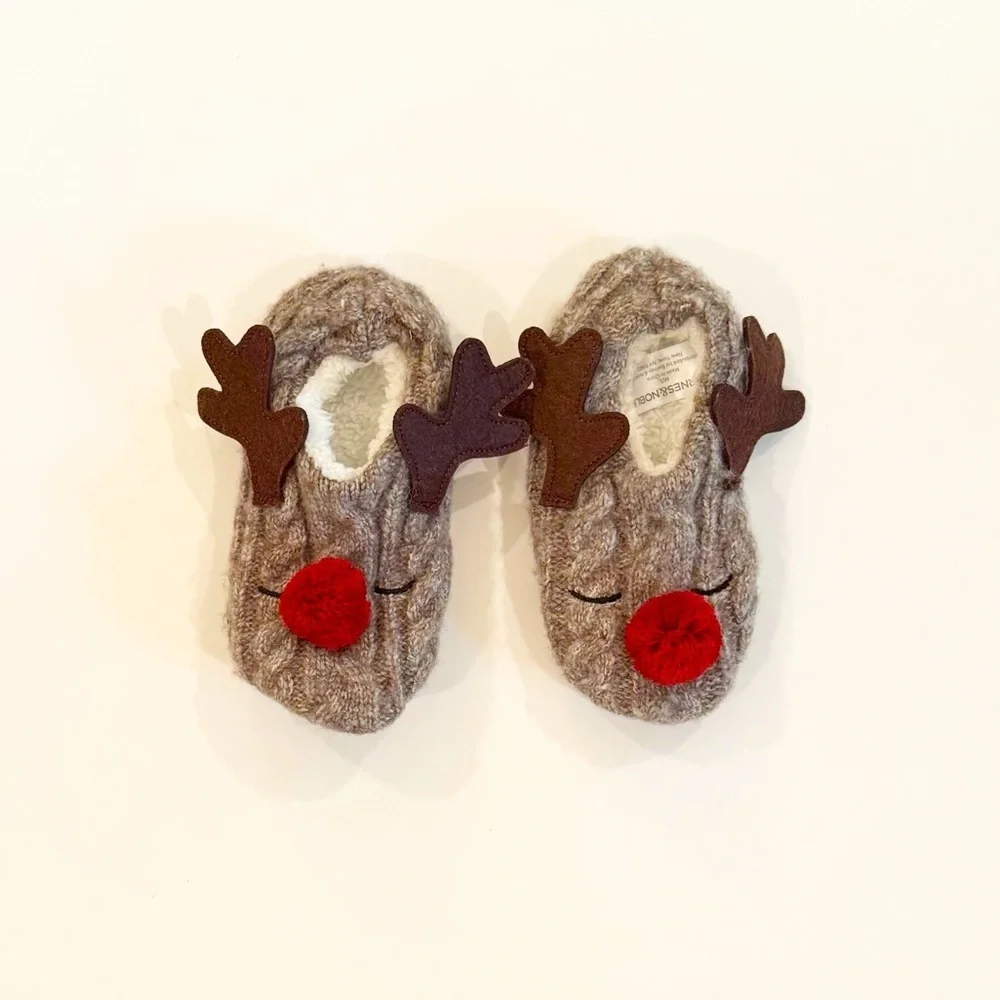 Kids Reindeer Slippers